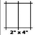 Image of item: 2"x4"x48"x100' BLACK WELDED WIRE 14ga.
